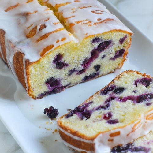 Lemon Pound Cake With Mixed Berries