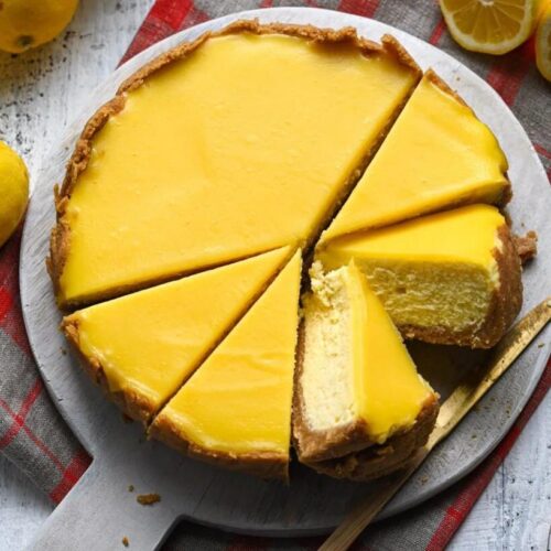Lemon & Vanilla Curd Cake (Irish Cheesecake)