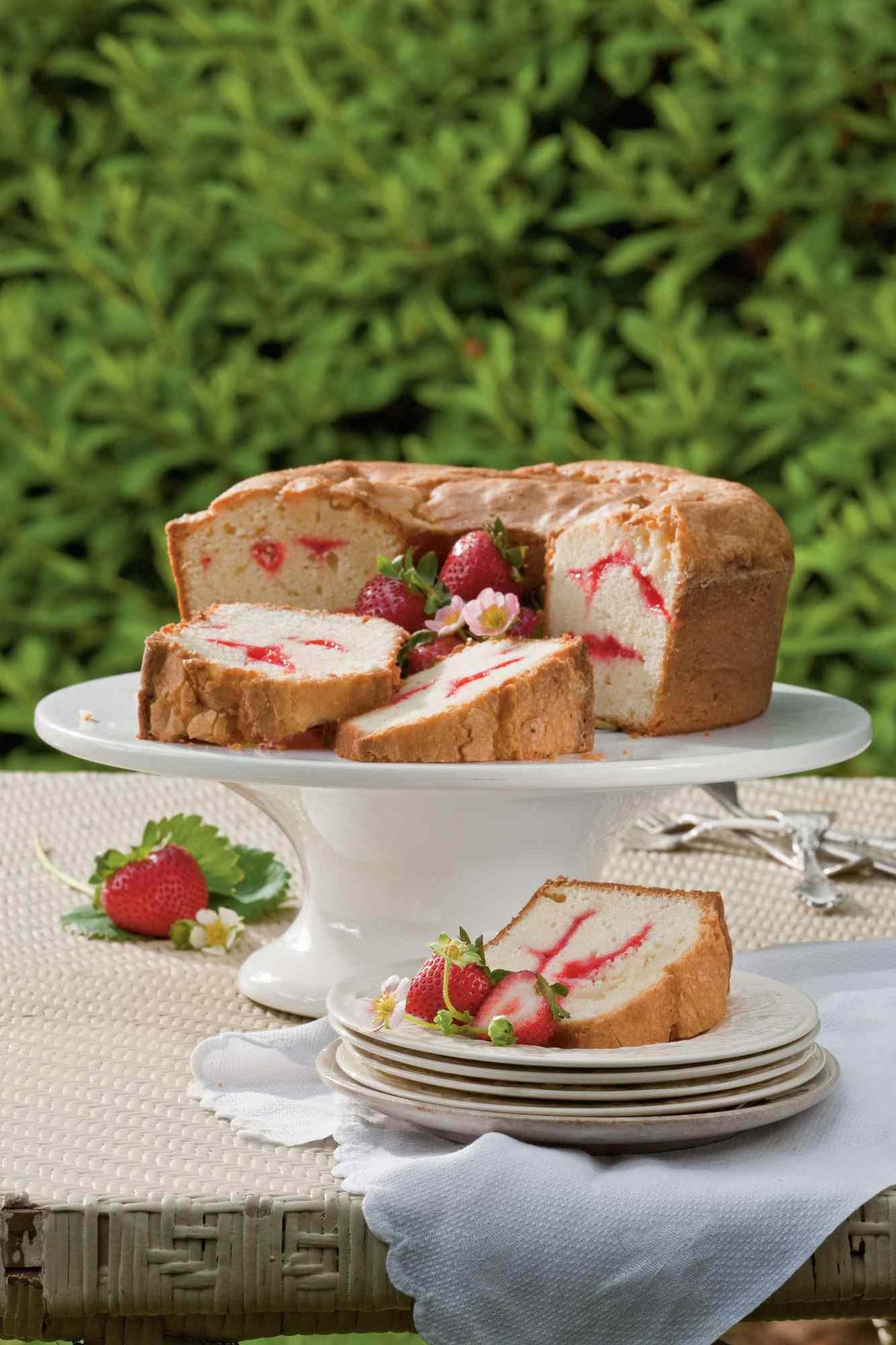  Let the sweet aroma of freshly baked Strawberry Swirl Cream Cheese Pound Cake fill your kitchen!