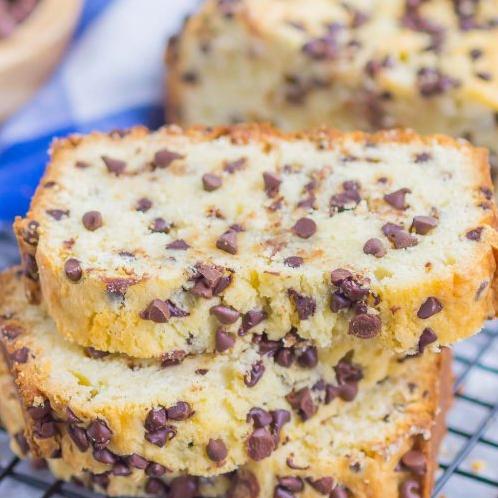  Love at first bite – low fat chocolate chip pound cake!