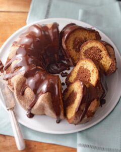 Marbled Butterscotch Pound Cake