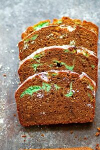 Mint Chocolate Cream Cheese Pound Cake