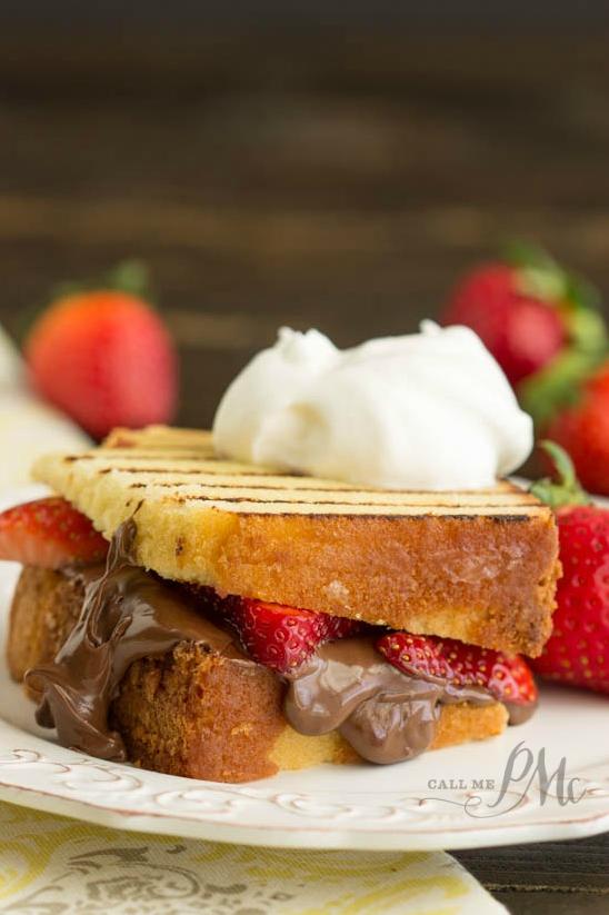  Nutella and fresh strawberries – a match made in dessert heaven.