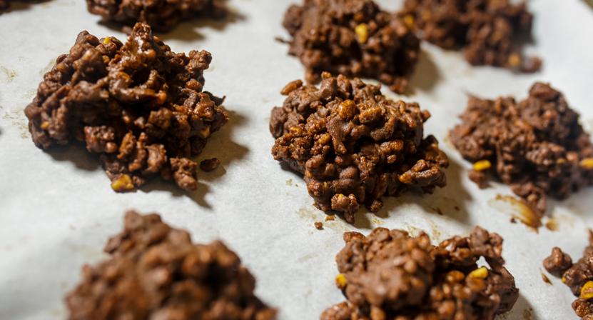  One of the best parts about making these cookies is the dough - it's safe and delicious raw.