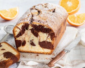 Orange Chocolate Swirl Pound Cake