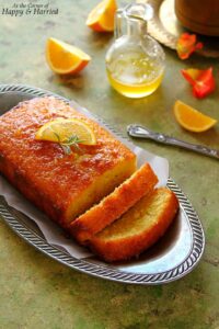 Orange Pound Cake with Orange Caramel Sauce