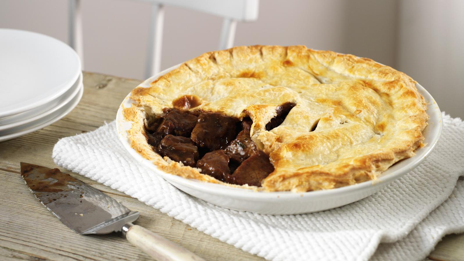  Our English Beef Steak Pie is the perfect comfort food on a chilly day