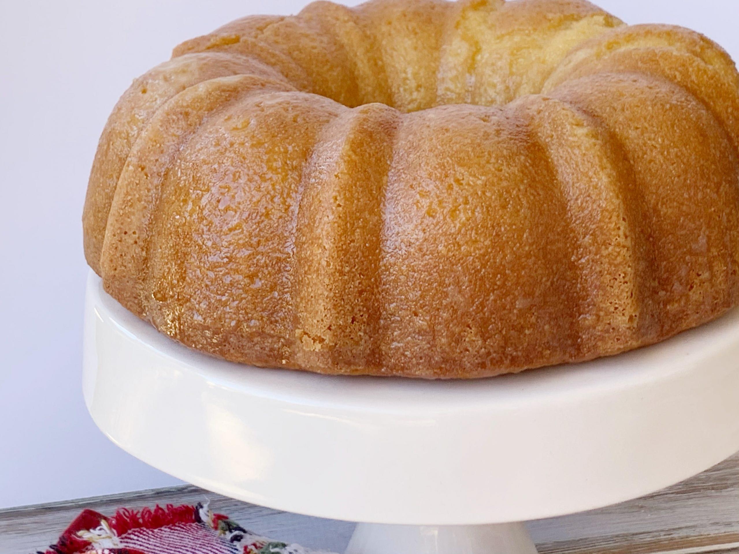  Pair a slice of this pound cake with a hot cup of coffee for a cozy winter treat
