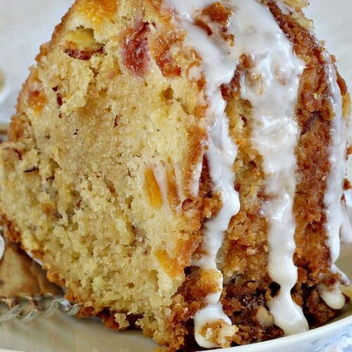 Peach Almond Pound Cake