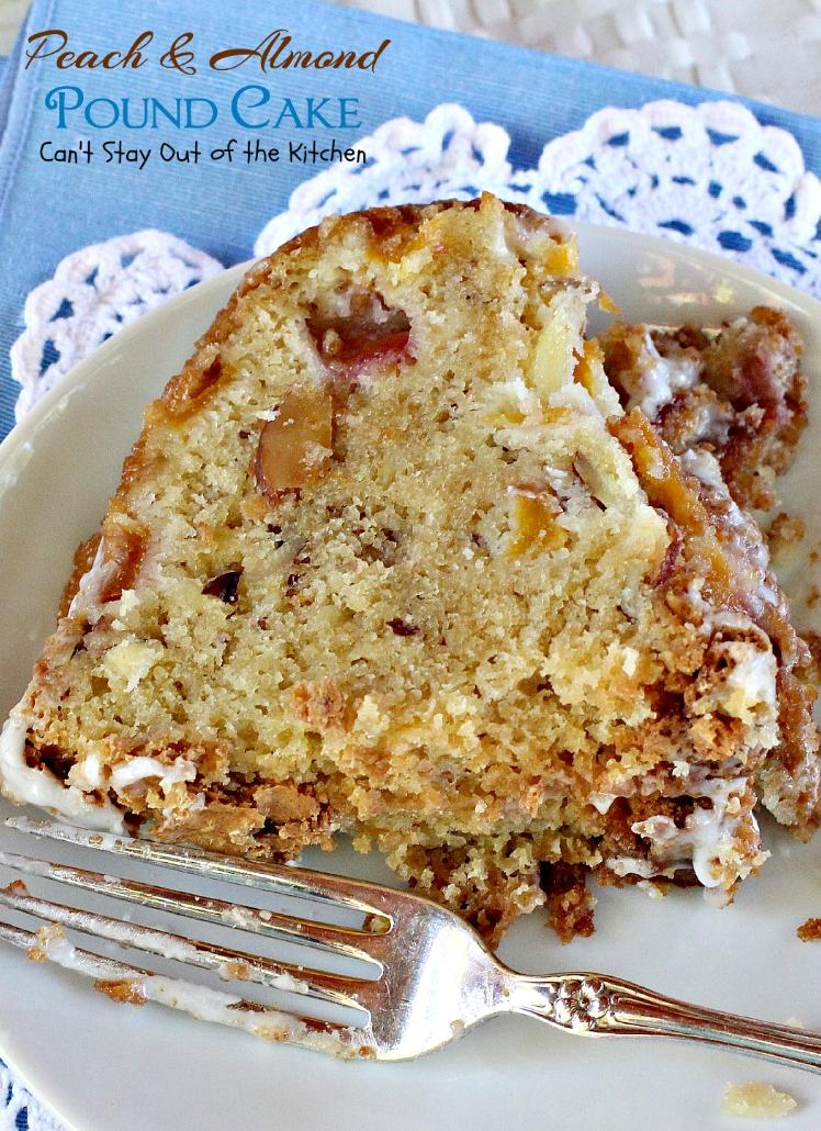  Peach and almond are a match made in heaven in this cake