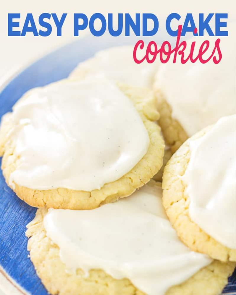  Perfectly baked and buttery, these pound cake cookies will melt in your mouth!