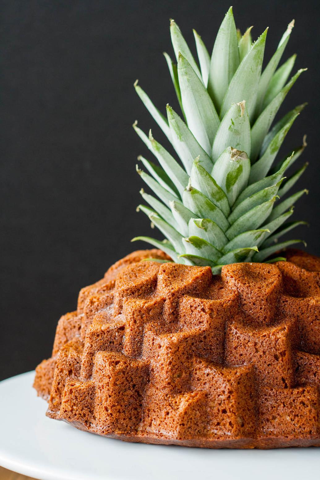 Pineapple Macadamia Pound Cake