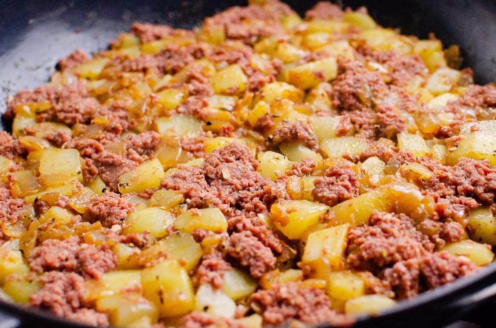 Reminiscent of hearty British pub food, this corned beef hash is a crowd-pleaser.