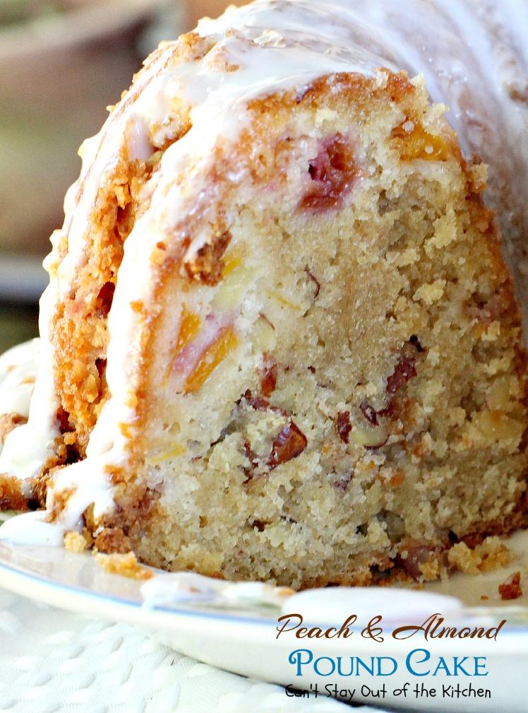  Satisfy your sweet cravings with this peach almond pound cake
