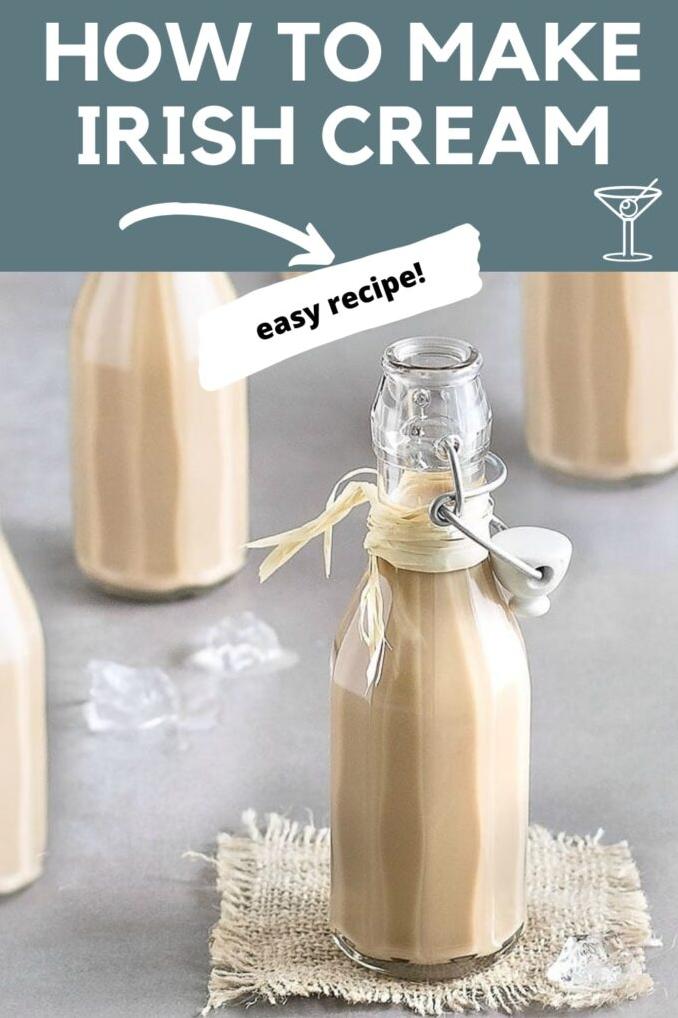  Save money and make a large batch of homemade Irish cream instead of buying it from the store.