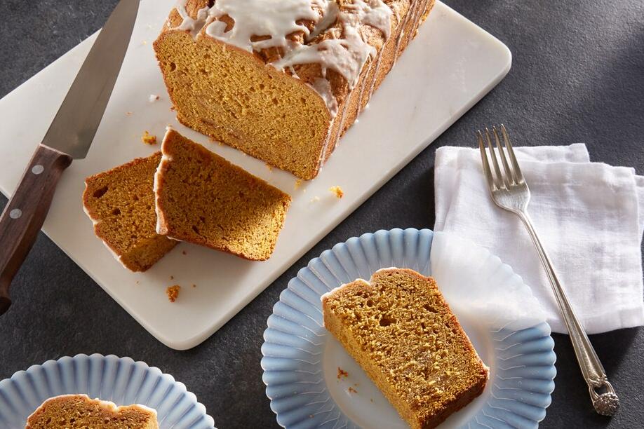  Savor the sweetness of fall with this Pumpkin & Ginger Pound Cake
