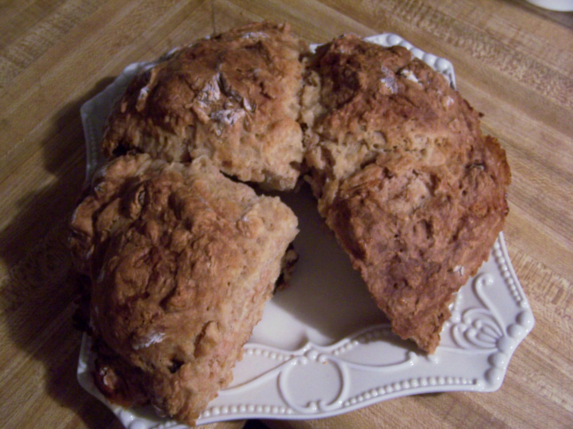  Sliced Irish Applesauce Soda Bread filled with chunks of apples that will make your taste buds dance.