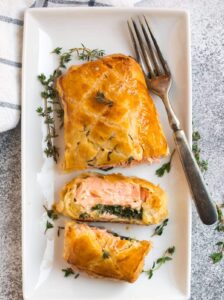 Spinach Salmon Wellington