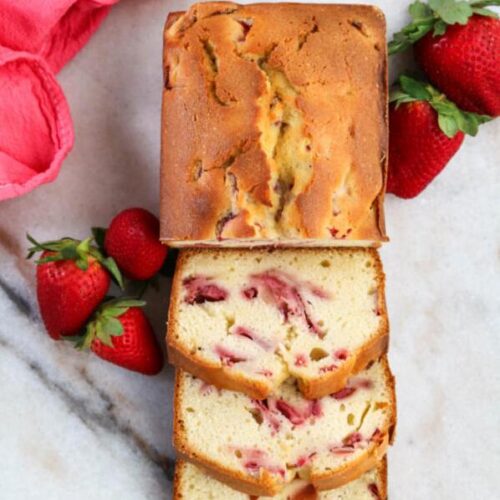 Strawberry Cream Cheese Pound Cake