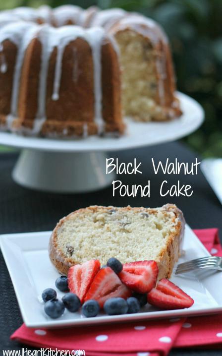 Sure, here are 11 creative photo captions for the Black Walnut Pound Cake recipe: