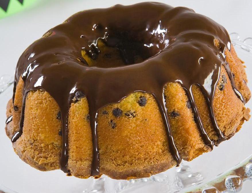 Sure! Here are some creative photo captions for the Chocolate Chip Pound Cake recipe: