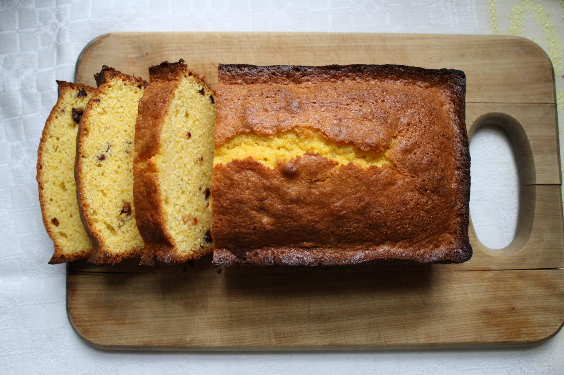 Sure, here are some creative photo captions for the Orange Cornmeal Pound Cake recipe: