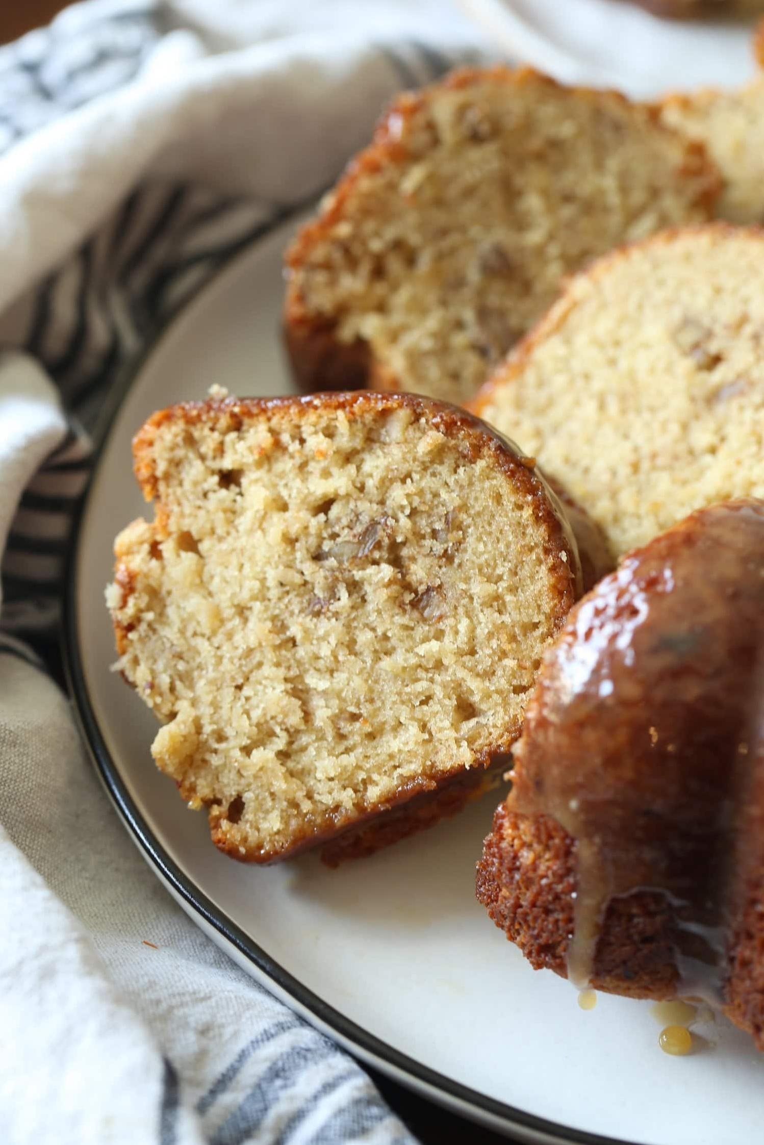  Sweet bananas add a delicious twist to classic pound cake.