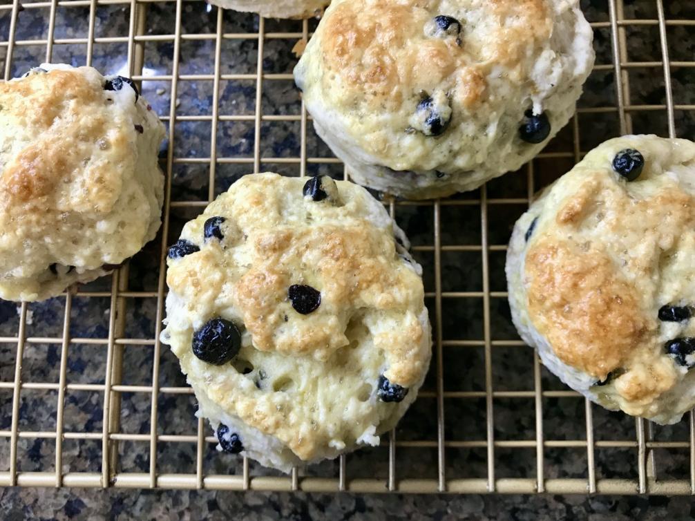  Sweet, buttery, and bursting with blueberries, these scones are irresistible.