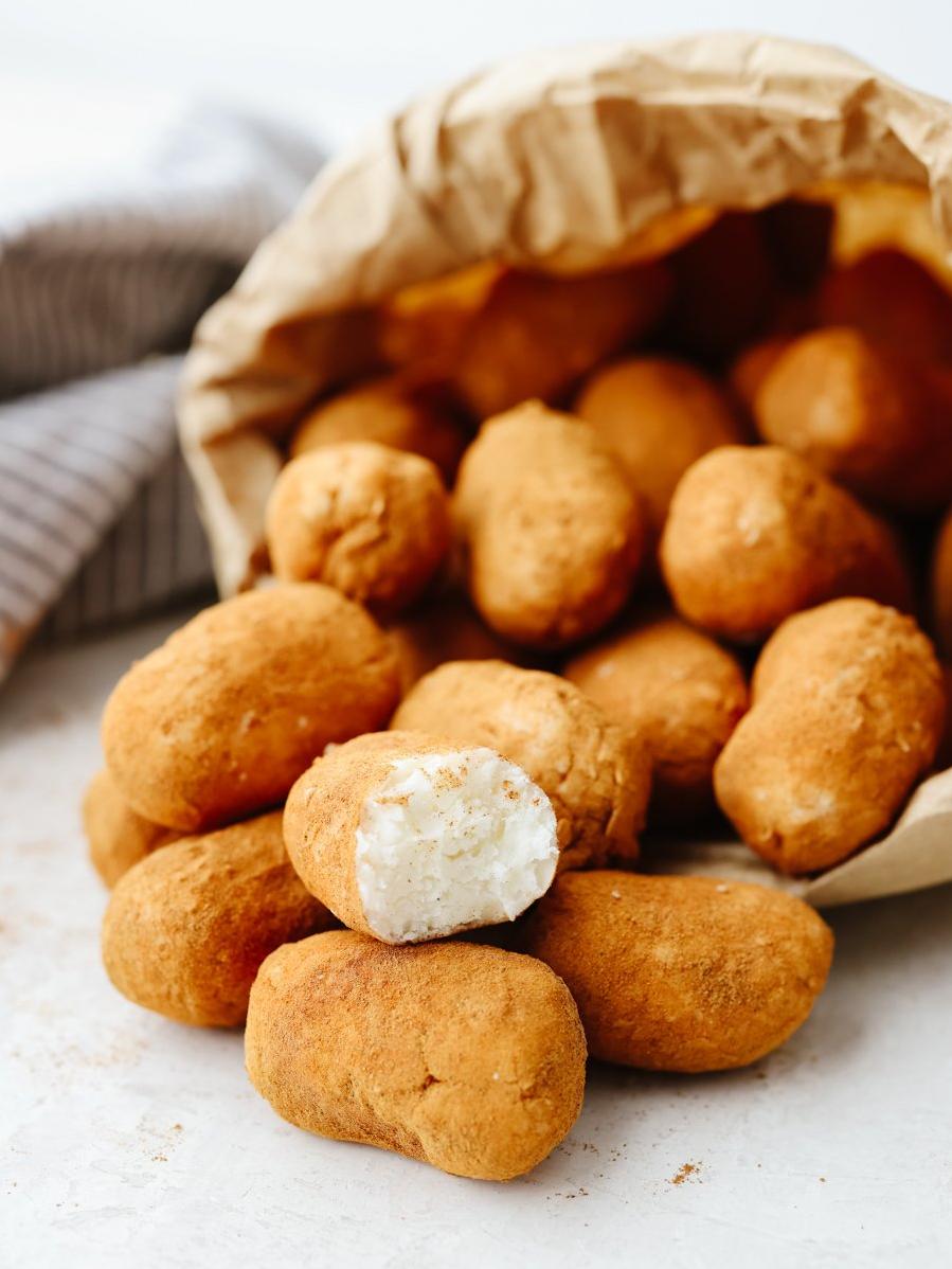  Sweet, creamy, and coated in cinnamon, these candy bites are ready to melt in your mouth.