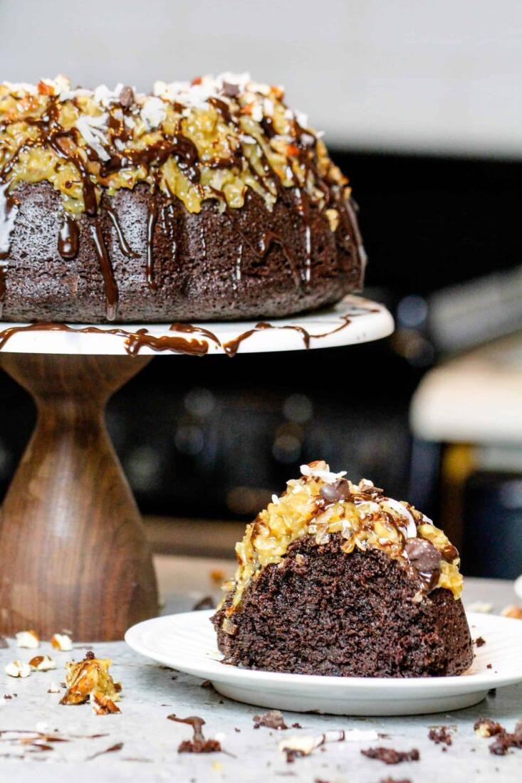  Take a slice of heaven with our German Chocolate Pound Cake!