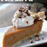 Thanksgiving Irish Cream Pumpkin Pie