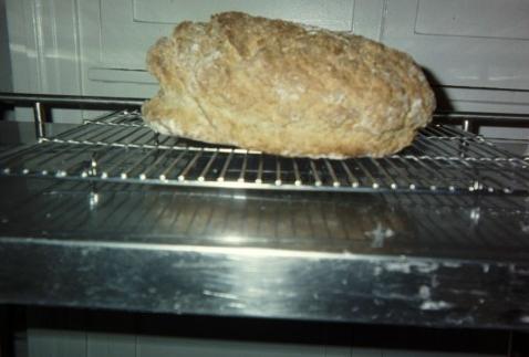  The aroma of fresh baked bread wafting from the oven is irresistible.