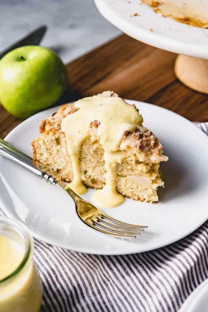  The aroma of the apples and cinnamon will fill your kitchen as you bake this cake.
