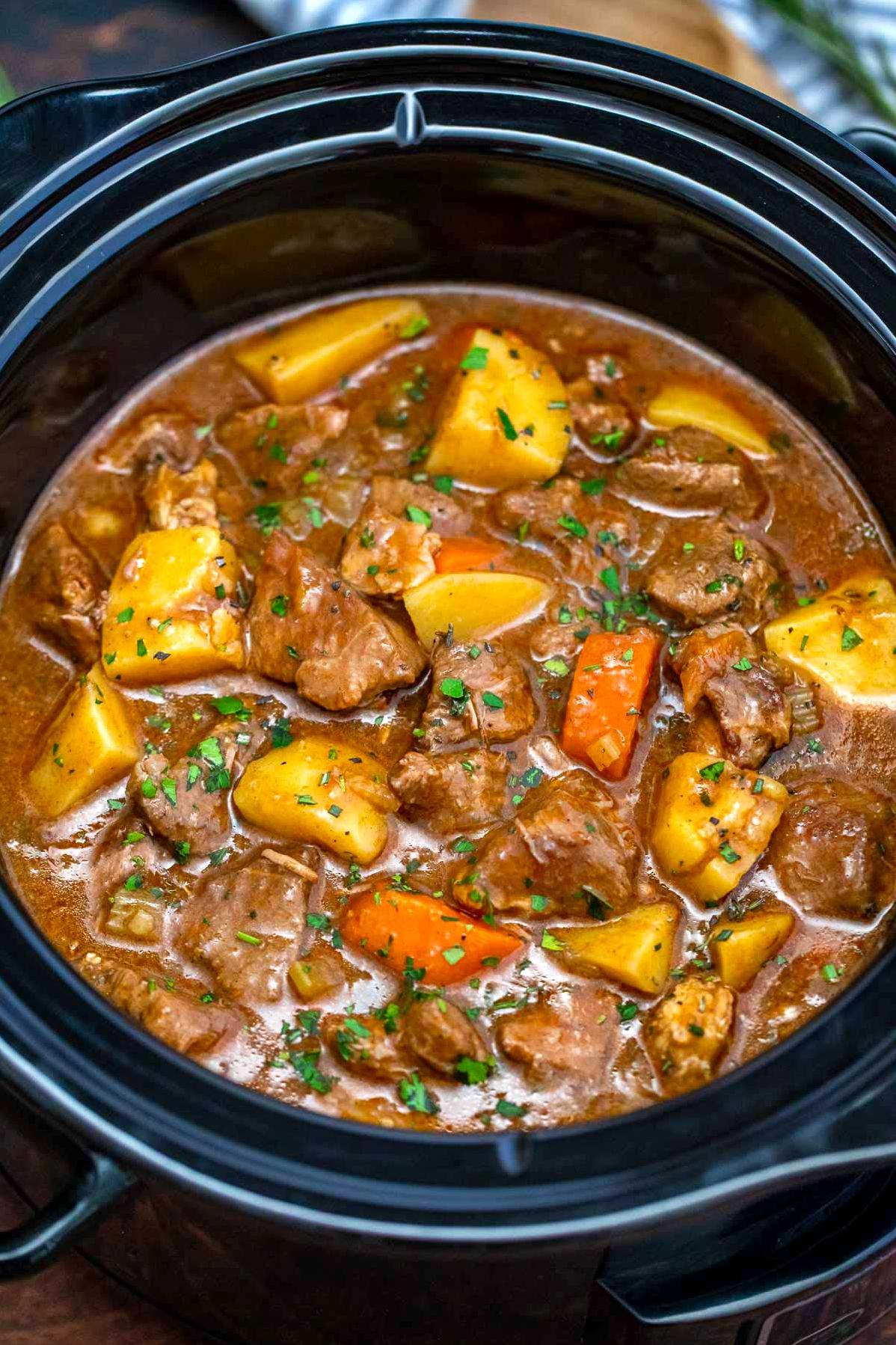  The aroma of this stew cooking is sure to make everyone's mouth water.