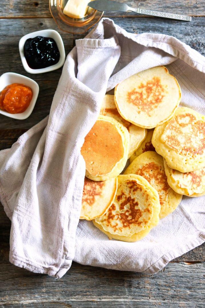  The golden brown exterior of these crumpets will make your mouth water.