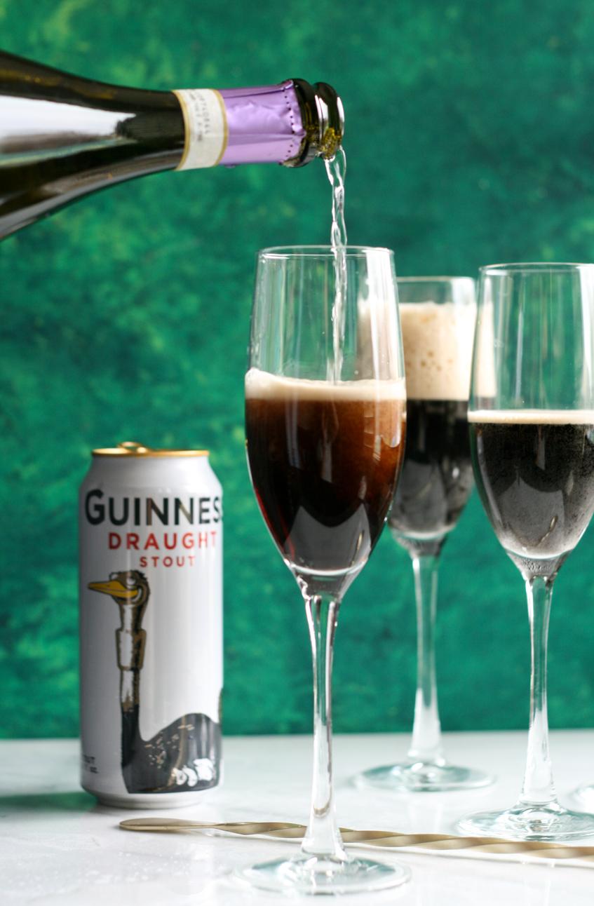  The perfect blend of champagne and Guinness.