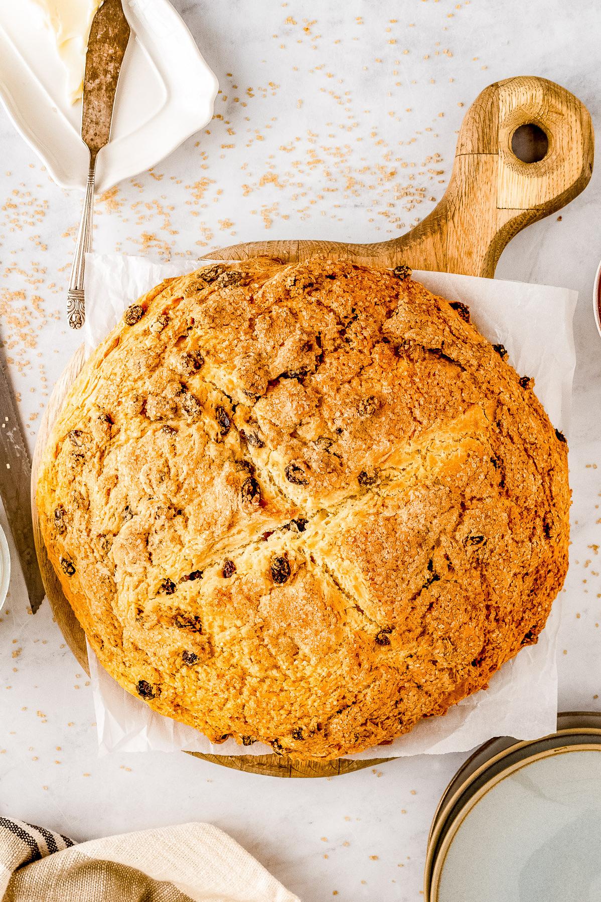  The perfect combination of sweet and spicy in every bite of Applesauce Irish Soda Bread