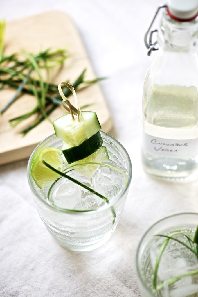 The perfect refreshing summer drink - English Cucumber Vodka Infusion!
