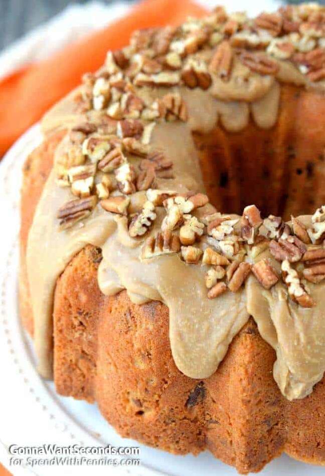  The rich aroma of this Bourbon Pecan Pound Cake is simply divine.