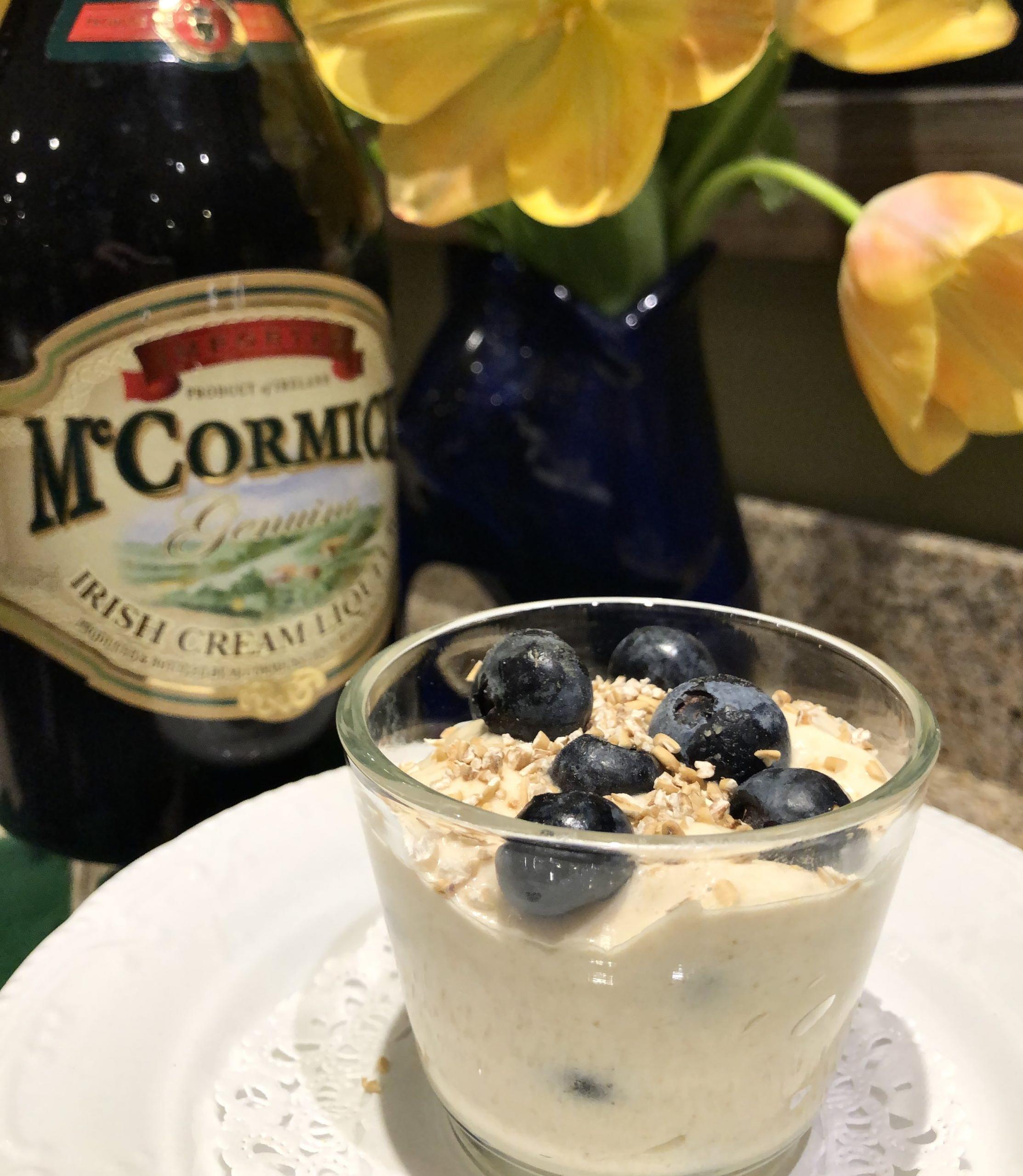  The sweet and tangy flavors of blueberries and Bailey's Irish Cream meld perfectly in this dessert