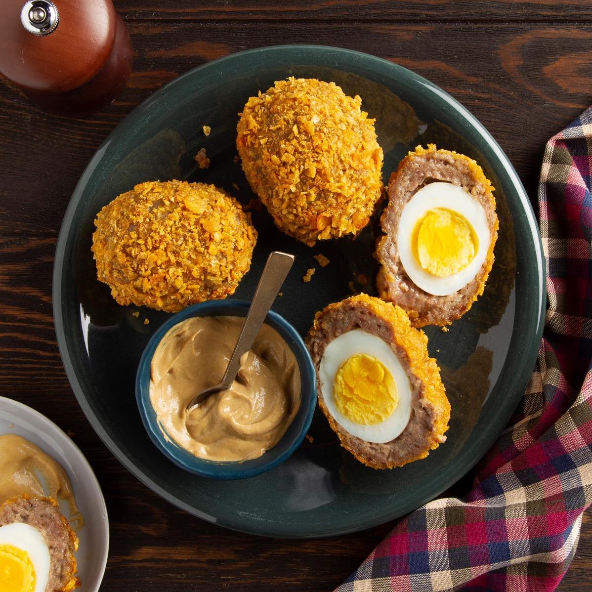  The ultimate comfort food, Hot Scotch Eggs are like a warm hug in every bite.