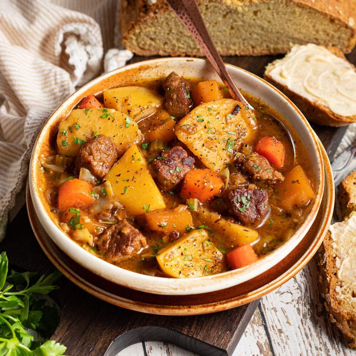  The vibrant colors in this stew will have your taste buds dancing with excitement.