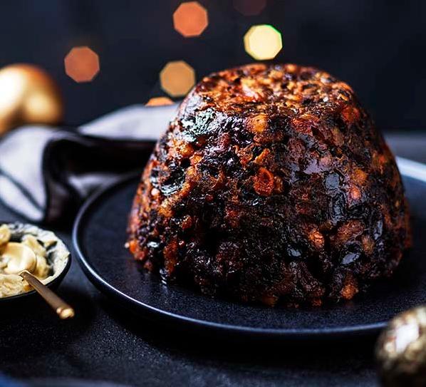  The warm and rich aroma of freshly baked Christmas pudding is the perfect addition to any holiday table.