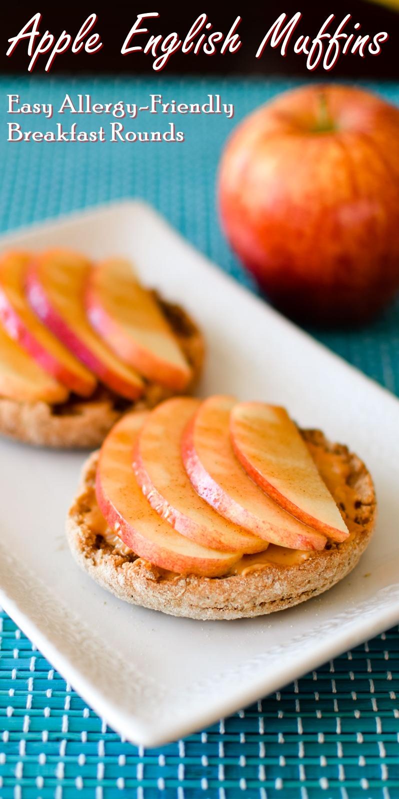  These perfectly toasted muffin rounds are loaded with juicy apple slices