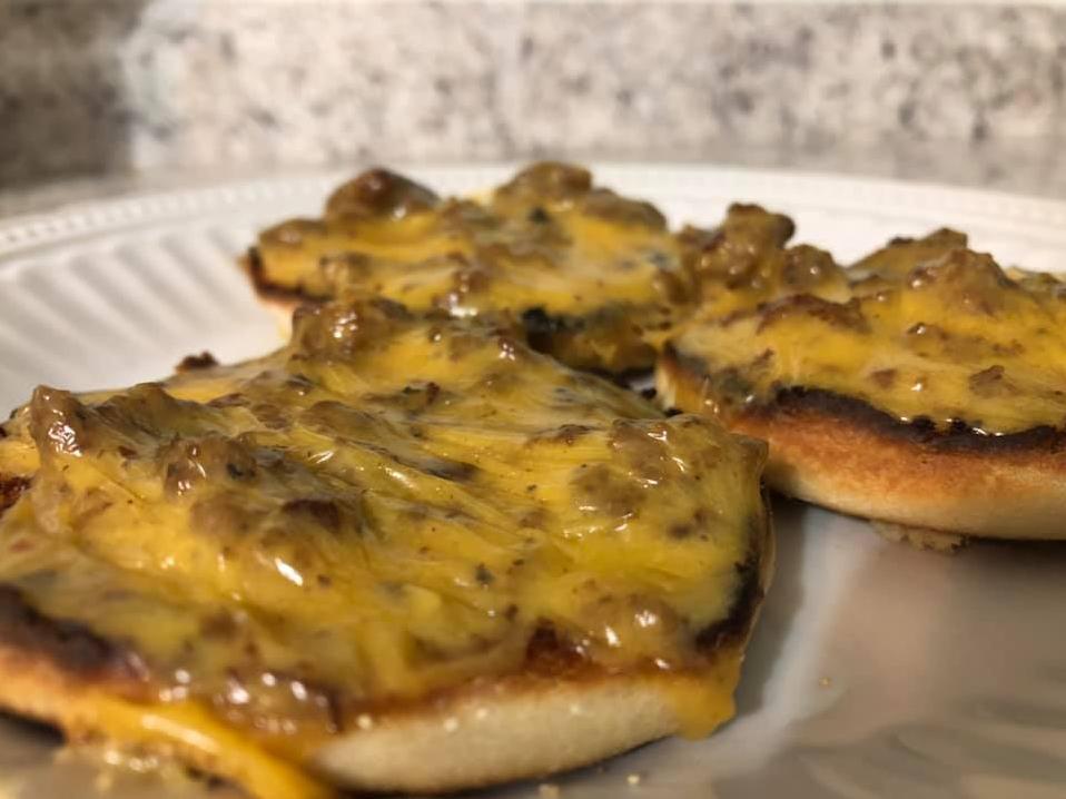  These sausage cheese English muffins are here to make your mornings a little bit