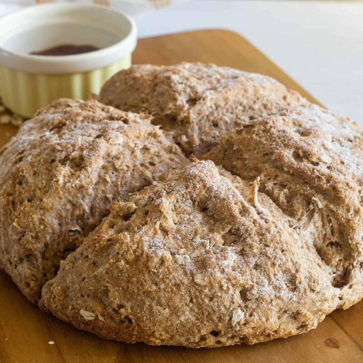  Thickly sliced Irish brown bread, with its nutty flavor and crunchy crust, makes the ultimate sandwich bread.