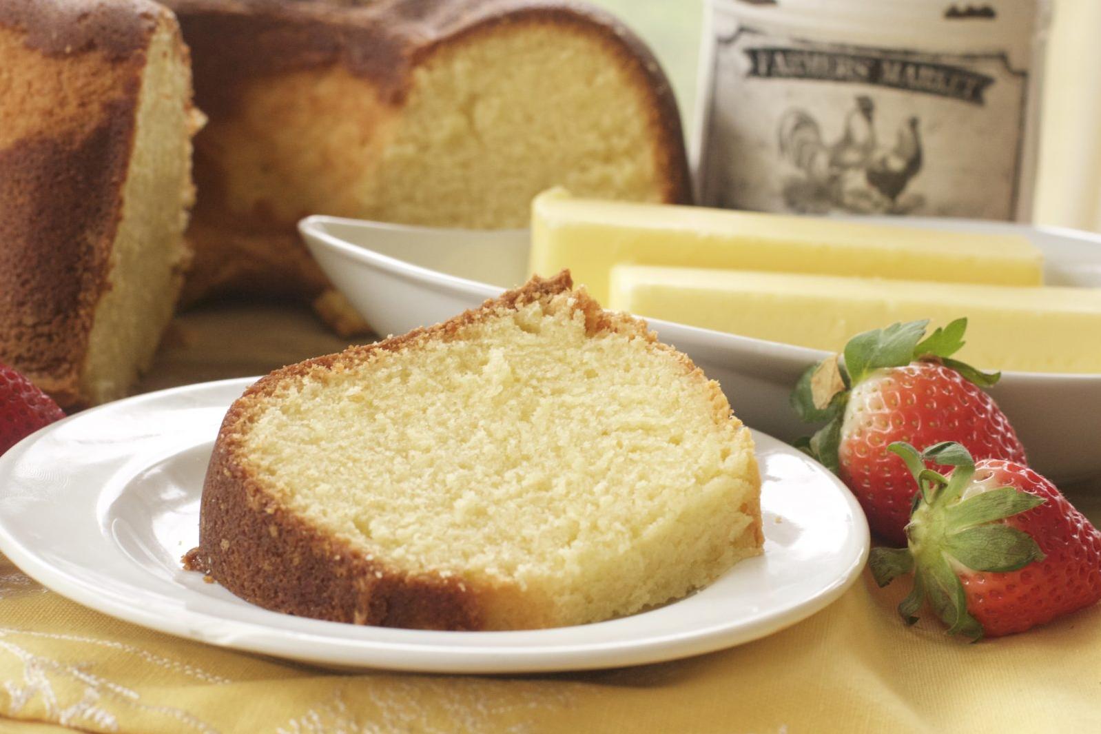  This buttery pound cake is a slice of heaven!