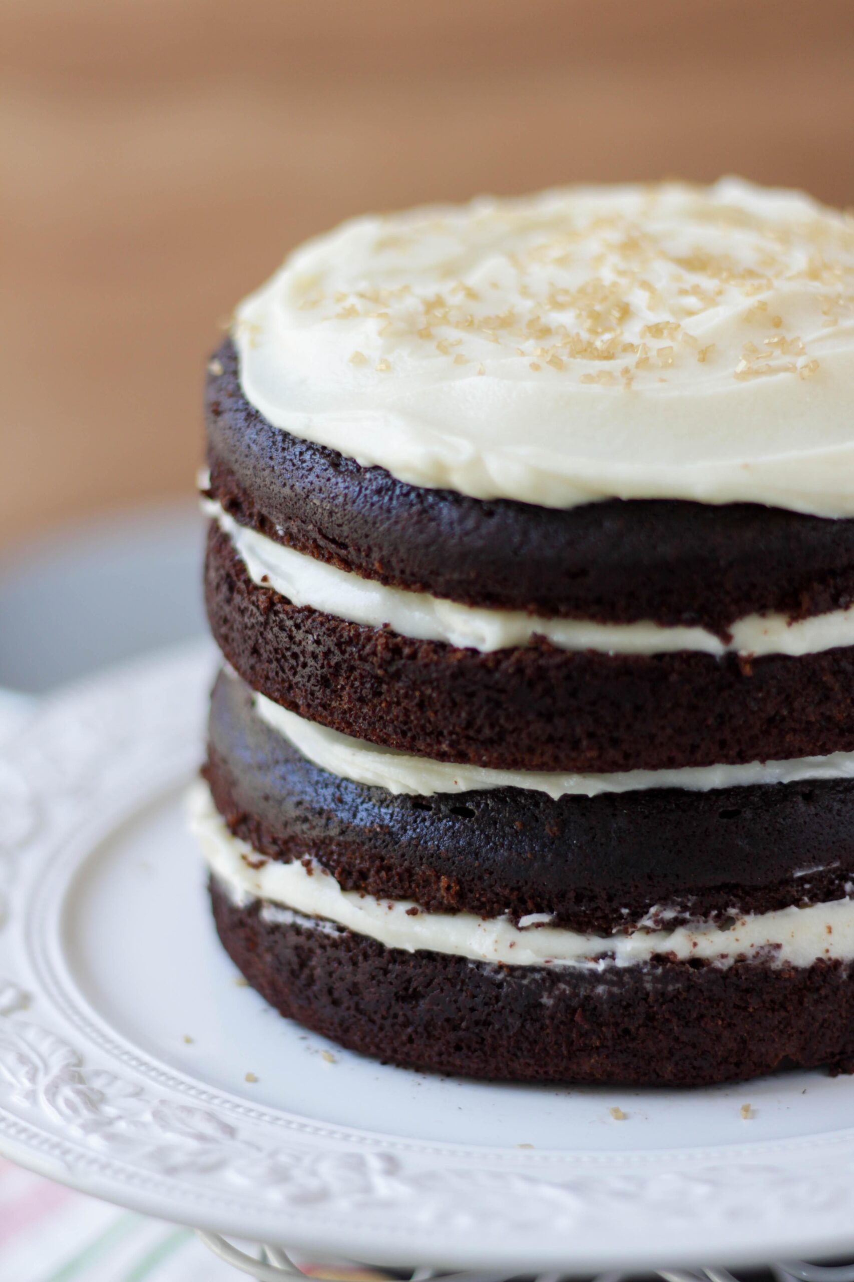  This cake is a triple threat: moist, rich, and boozy.
