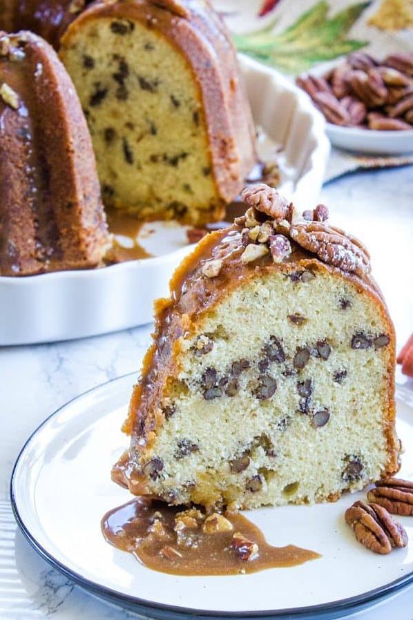  This cake pairs perfectly with a warm cup of tea or coffee.
