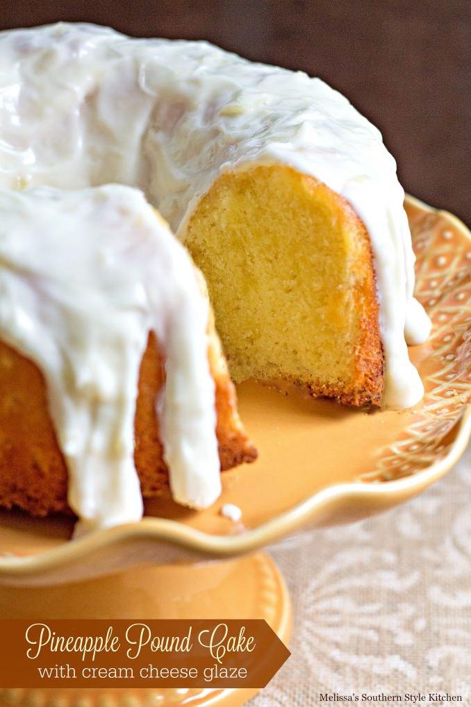  This glazed pineapple pound cake is a showstopper on any dessert table.